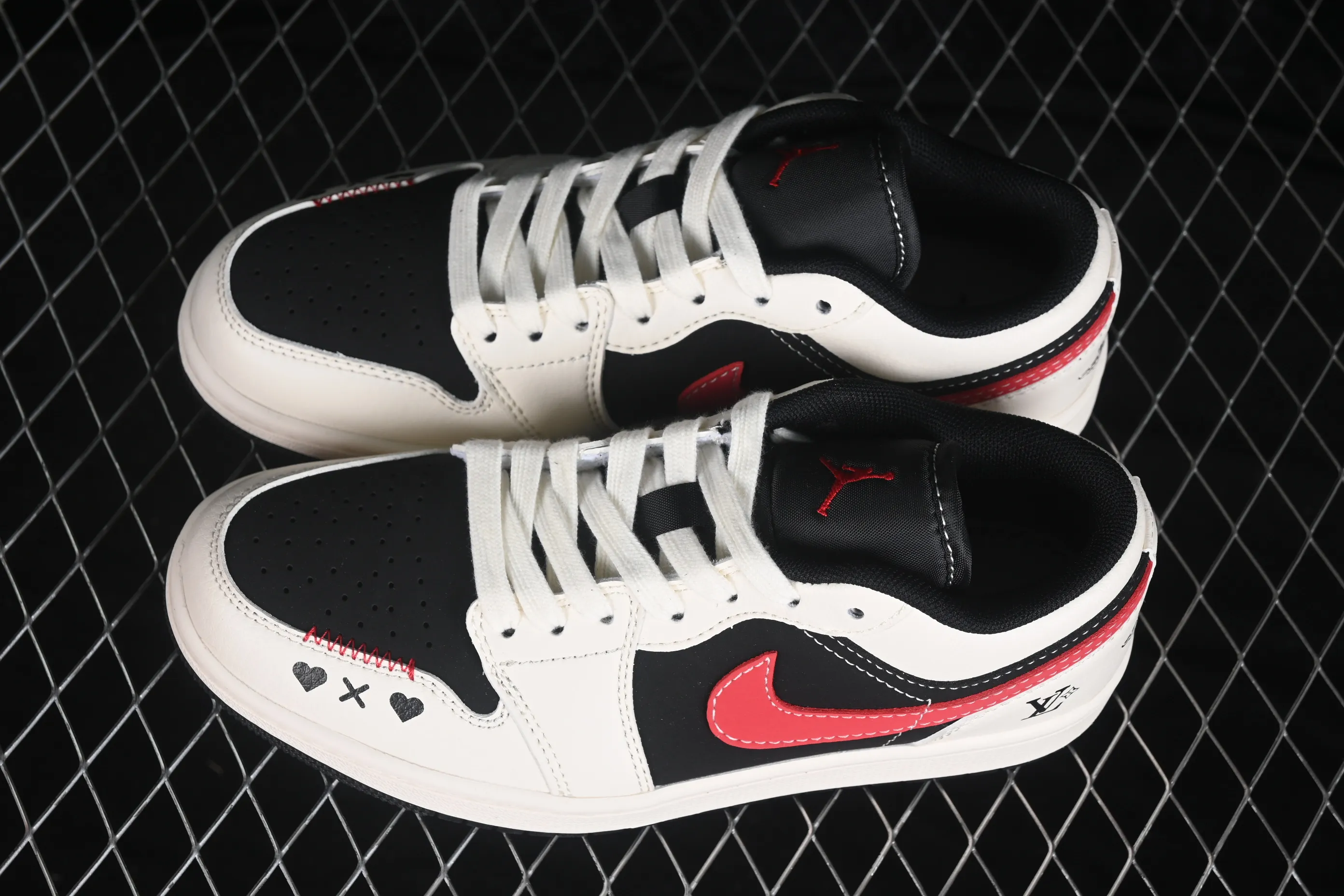 All categories Air Jordan Jordan series basketball shoes Air Jordan 1 Low High-end customized low-top sneakers Air Jordan 1 Low OG SP AJ1 Joe 1 love embroidery low-top cultural casual sneakers CW6688-100